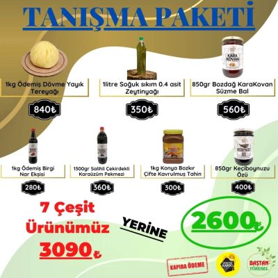 Tanışma Paketi - 7 Çeşit Ürünümüz İle Tanışın
