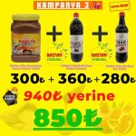 Baştan Yöresel Kampanya 3 - Tahin, Karaüzüm Pekmezi ve Nar Ekşisi Paketi ürün görüntüsü