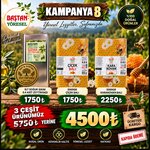 Baştan Yöresel Kampanya 8 - 5lt Zeytinyağı, 5kg Çiçek Balı ve 5kg Karakovan Balı Paketi ürün görüntüsü