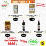 Baştan Yöresel Kampanya 9 - Zeytinyağı, Karakovan Bal, Tahin, Pekmez ve Nar Ekşisi Paketi ürün görüntüsü