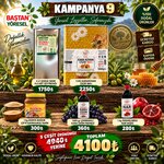 Baştan Yöresel Kampanya 9 - Zeytinyağı, Karakovan Bal, Tahin, Pekmez ve Nar Ekşisi Paketi ürün görüntüsü